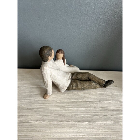 Willow Tree FATHER AND DAUGHTER Figurine Susan Lordi Demdaco 2000 Painted - Picture 4 of 6